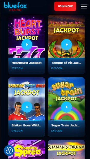 Bluefox UK Casino Jackpots