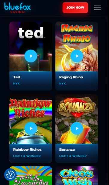 Bluefox UK Casino Slots
