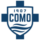 image of the logo Como Italy 1907 blue and white with a cross