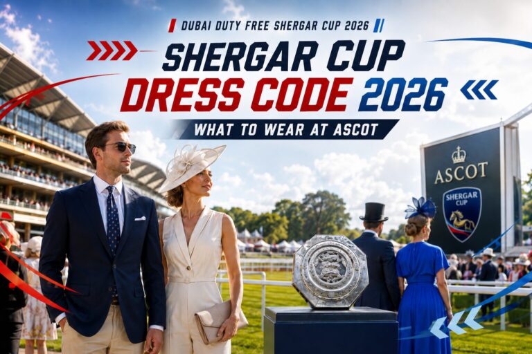 imagen acerca del dress code de Dubai Duty Free Shergar Cup