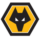 logo image Wolves football team black and orange wolf