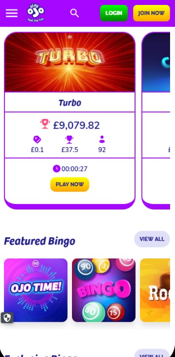 PlayOJO Casino UK Bingo