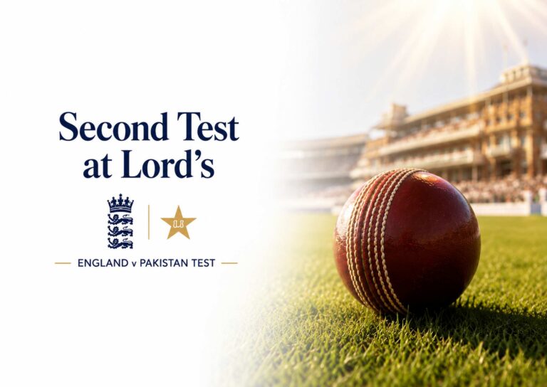 Cricket ball on the Lord’s outfield