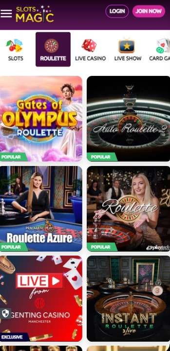 Slotsmagic Casino UK Roulette