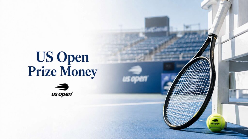 Tennis racket and US Open ball