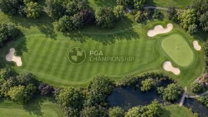 Aerial view of Wentworth’s West BMW PGA Championship