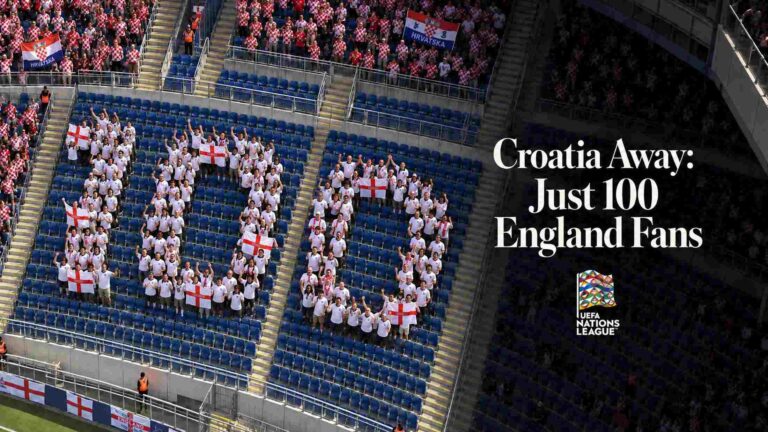 England supporters in the Croatia match