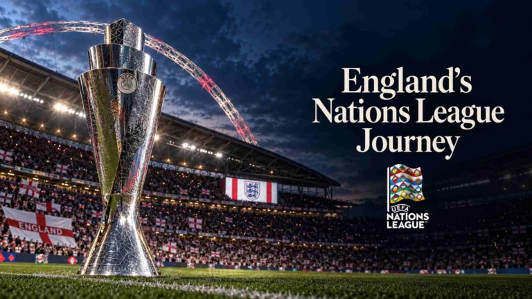 UEFA Nations League trophy at Wembley Stadium