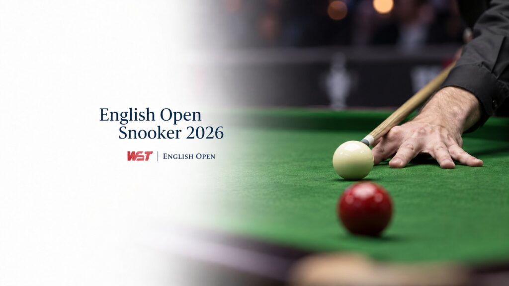 English Open Snooker 2026 player's hand