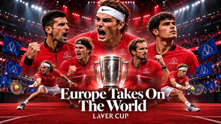 Team World tennis Laver Cup trophy