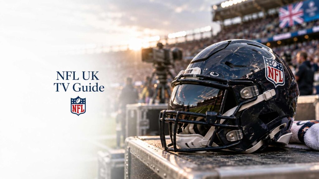 NFL helmet beside