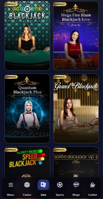 PlayUK Casino Blackjack