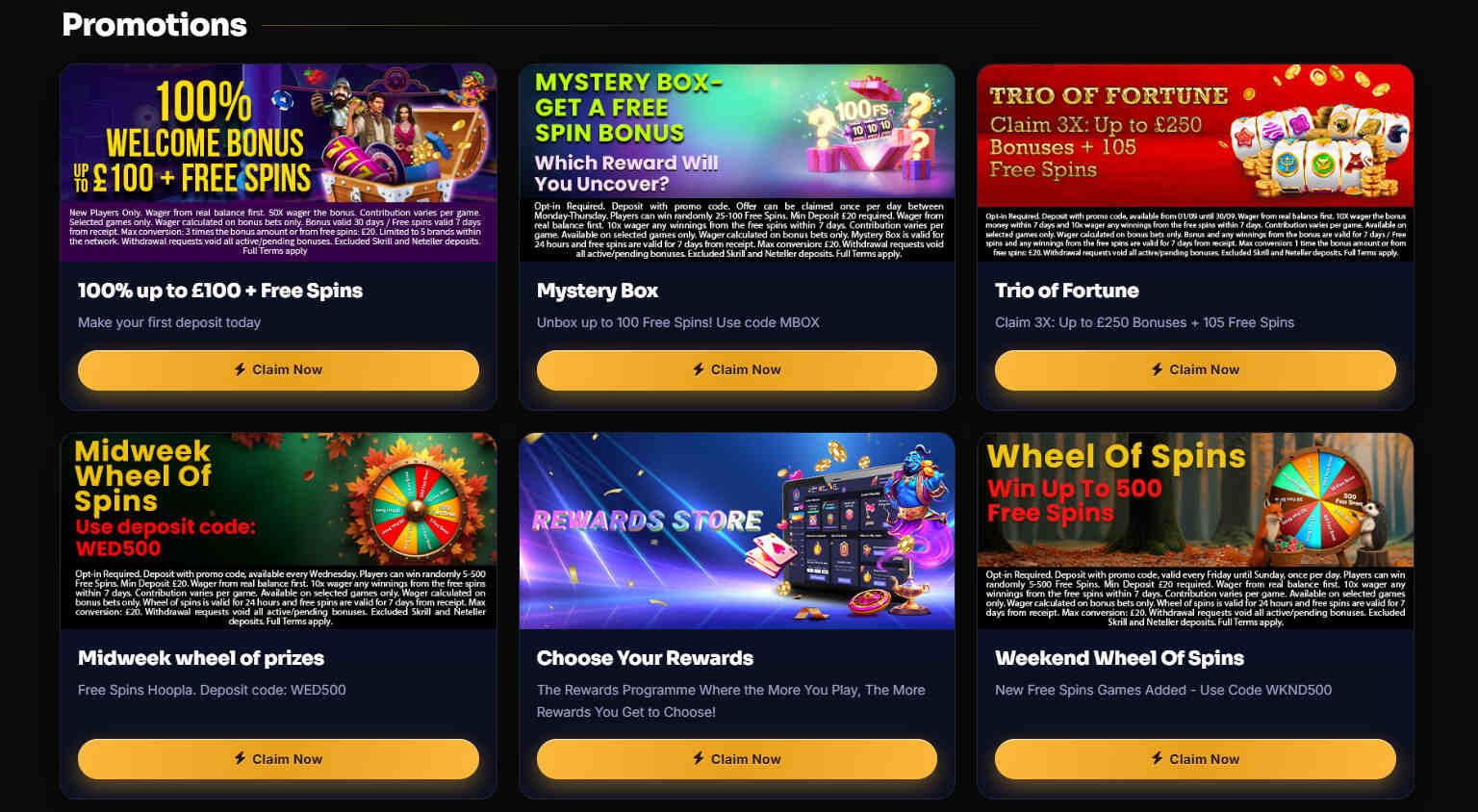 PlayUK Casino Promotions