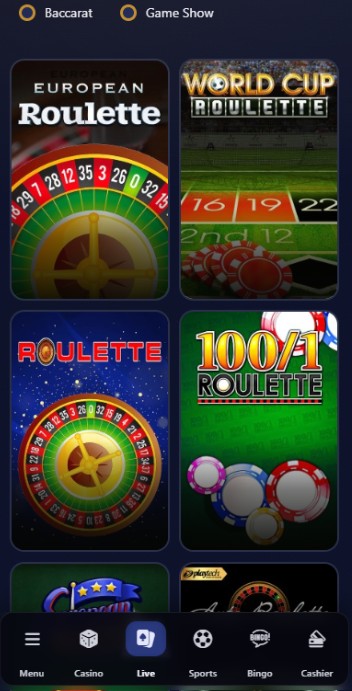 PlayUK Casino Roulettes