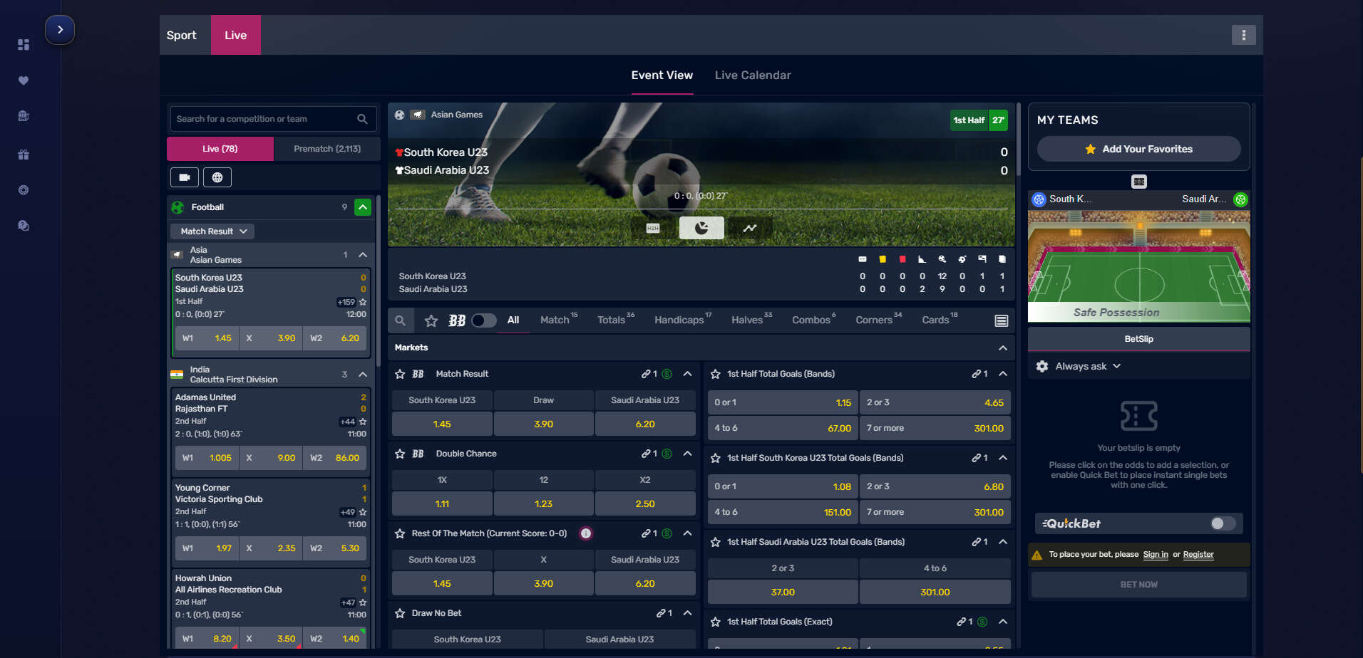 PlayUK Sports Live Betting