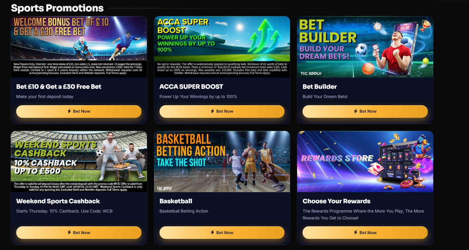 PlayUK Sports Promotions
