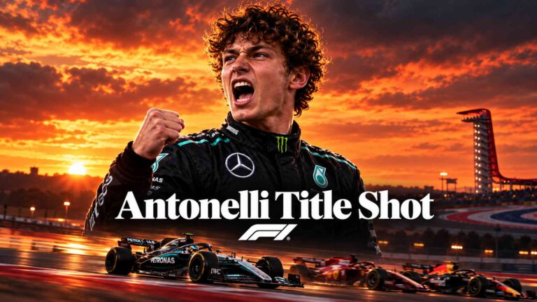 Kimi Antonelli at the Circuit of the Americas with Formula 1 2026 Austin.