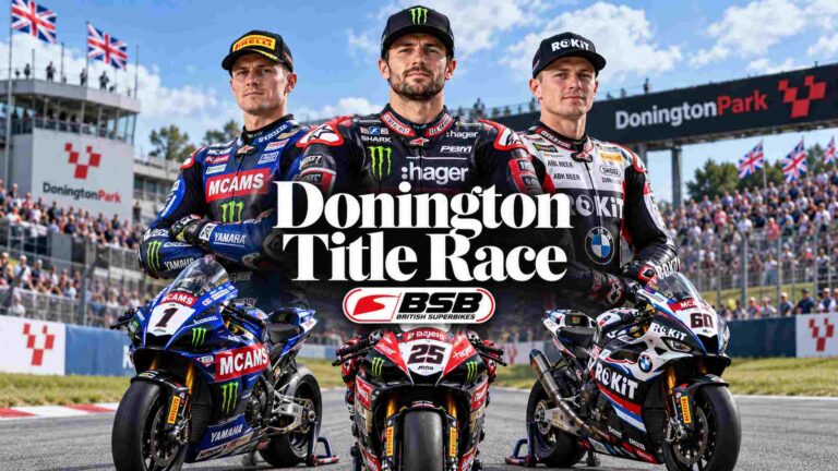 British Superbikes Donington 2026 Kyle Ryde, Scott Redding and Bradley Ray