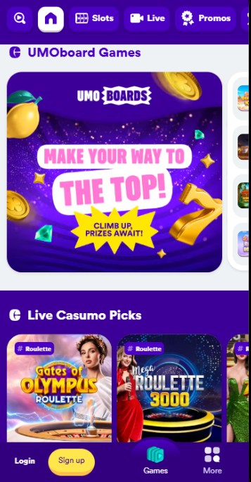Casumo casino Games UK