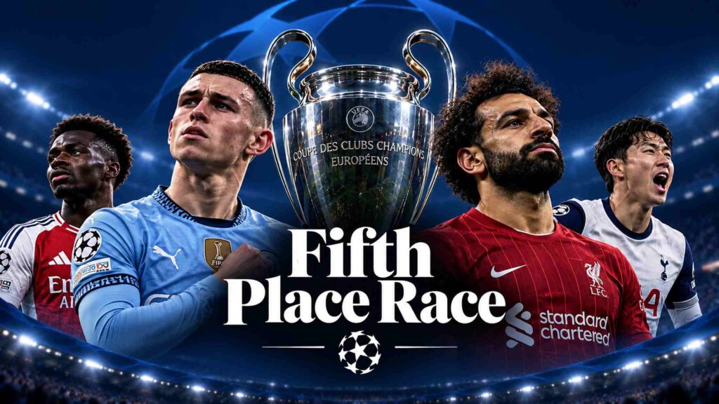 Champions League 2026 UK teams, favourites. Fifth Place Race.