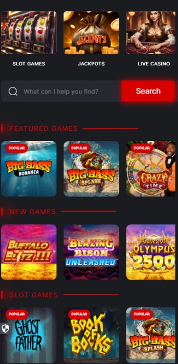 Knightslots Casino UK Homepage