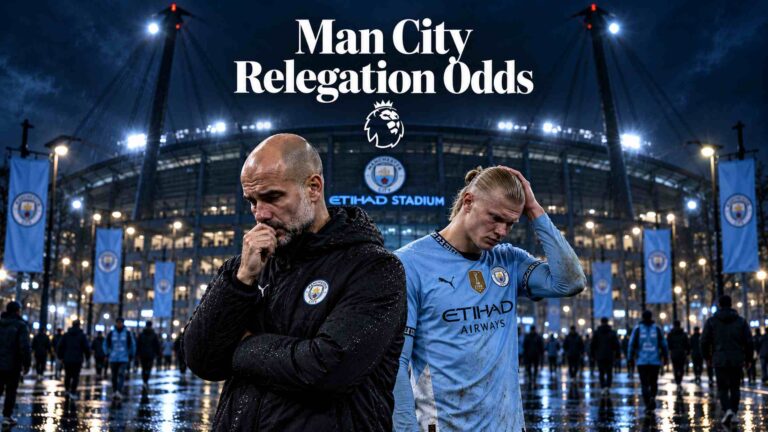 Manchester City relegation odds 2026