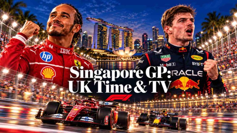 Lewis Hamilton and Max Verstappen Singapore GP F1