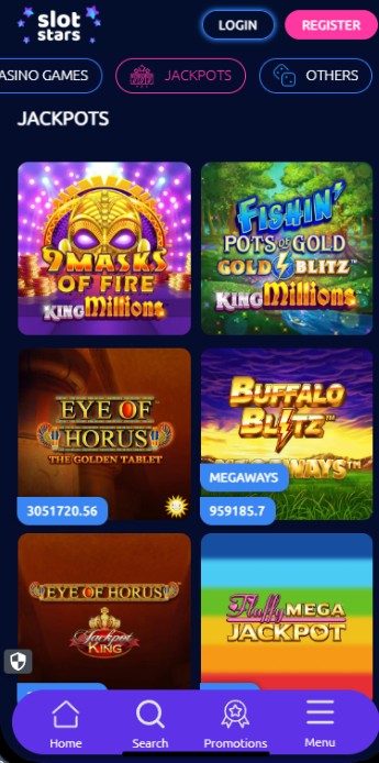 Slotstars Casino Jackpots UK